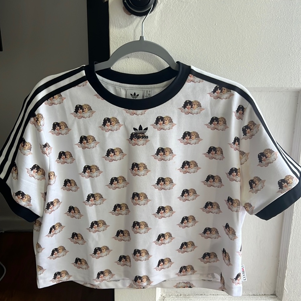 Adidas Originals Allover Fiorucci Logo Techno T-Shirt